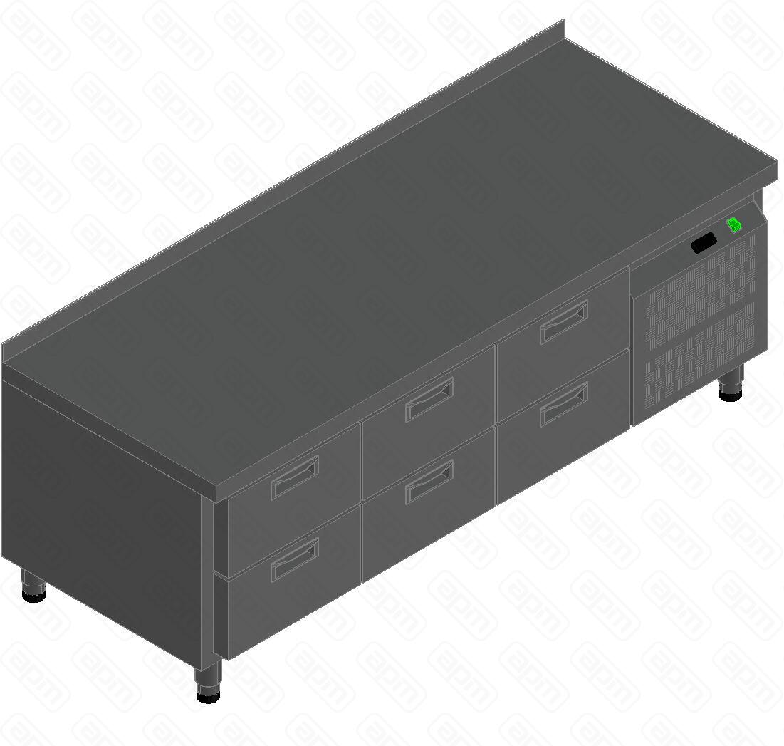 СТОЛ С ОХЛАЖДШКАФОМ HICOLD GN222TN LT