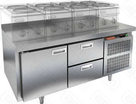 СТОЛ С ОХЛАЖДШКАФОМ HICOLD SN12TN LT