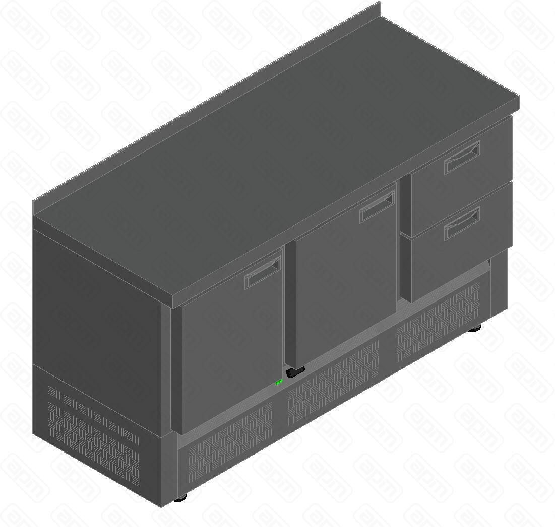 СТОЛ С ОХЛАЖДШКАФОМ HICOLD SNES 112TN О