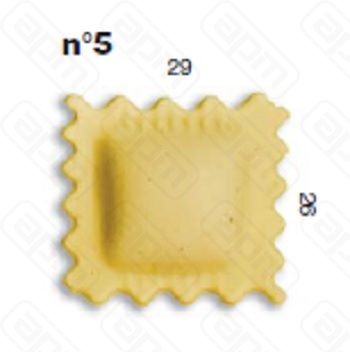 ШТАМП ДРАВИОЛИ ДЛЯ НАСАДКИ LA MONFERRINA MULTIPASTA КВАДРАТ 29Х26 ММ 5