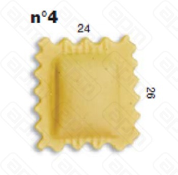ШТАМП ДРАВИОЛИ ДЛЯ НАСАДКИ LA MONFERRINA MULTIPASTA КВАДРАТ 24Х26 ММ 4