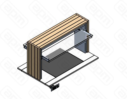 ПРИЛАВОК ПОДОГРТЕПЛО ENOFRIGO DOGE ISOLA 1000 QPC1000 ВСТР СВЕТЛ ДУБ
