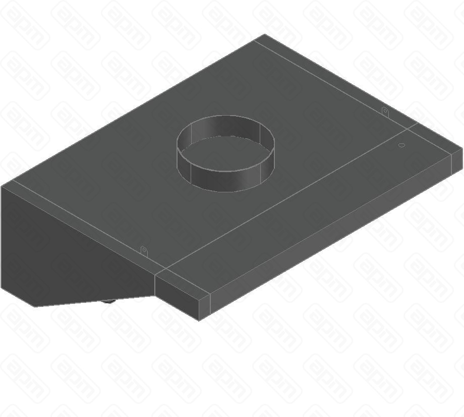 ЗОНТ ВЫТЯЖПРИСТЕННЫЙ ЗВПОСК-1209