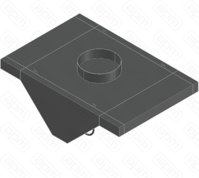 ЗОНТ ВЫТЯЖОСТРОВНОЙ ЗВООСК-0818