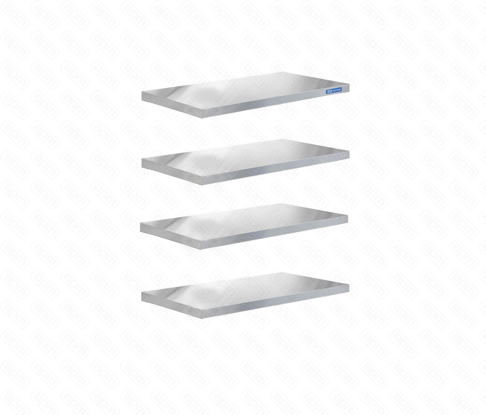 КОМПЛЕКТ СПЛОШНЫХ ПОЛОК ДЛЯ СТЕЛЛАЖА КУХОННОГО KAYMAN ПС-420804
