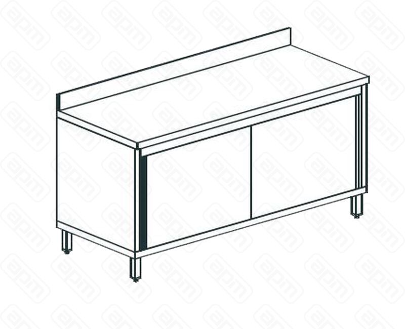 СТОЛ ПРОИЗВОДСТВЕННЫЙ ЗАКРЫТЫЙ APACH CHEF LINE LWC717SH2SDU