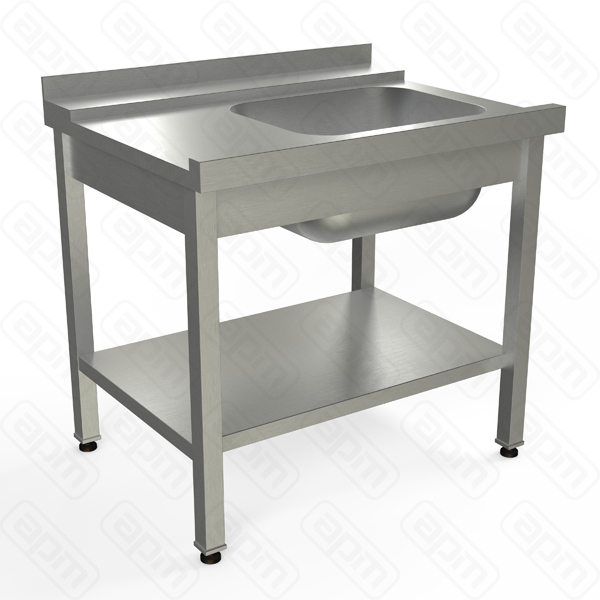 СТОЛ ДЛЯ ГРЯЗНОЙ ПОСУДЫ С НАПРАВЛЯЮШИМИ KAYMAN ДЛЯ ПМ TATRA СПМ-3210907 ЛЕВЫЙ