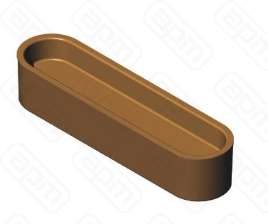 Форма 38 для выпечки эклеров 126х32123х30мм h15мм для аппарата Cookmatic 14 ячеек PIASTRA 38
