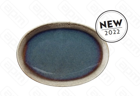 Блюдо овальное 36526 см BLOOM BLUE AND BROWN BM020368088