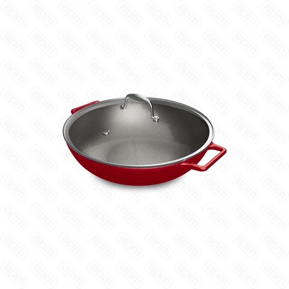 Кастрюля чугунная Wok D35 AROMA CAST RED 146759