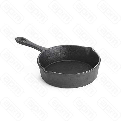 Сковорода чугунная d14см h35см 0355л порционная с двумя носиками цвет черный CW30108