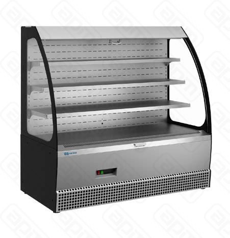 ВИТРИНА КОНДИТЕРСКАЯ KAYMAN KВК-1305МГ ОТКРЫТАЯ ПРИСТЕННАЯ ЛЮКС СЕРЫЙ МАТОВЫЙ