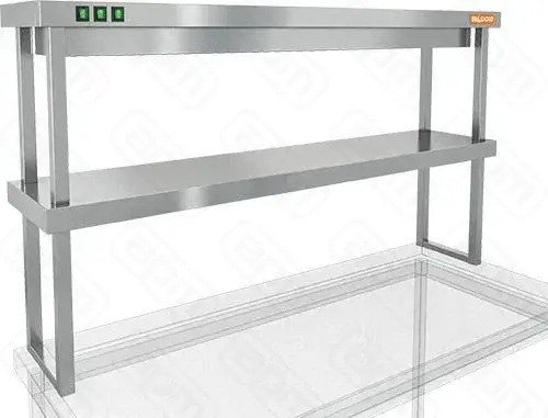 Полка тепловая тип ТР 2К-133 двухъярусная комбинированная