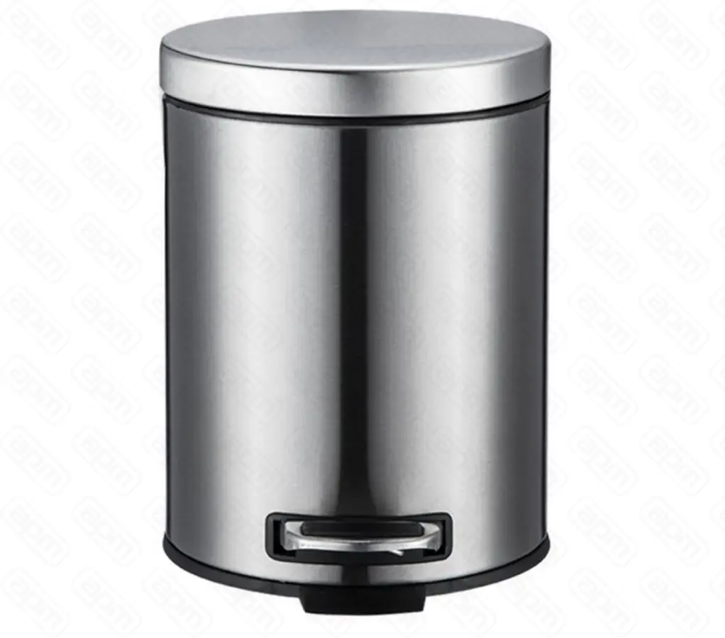 Контейнер для мусора Катунь КТ-88-5С-СД круглый 5 л хром