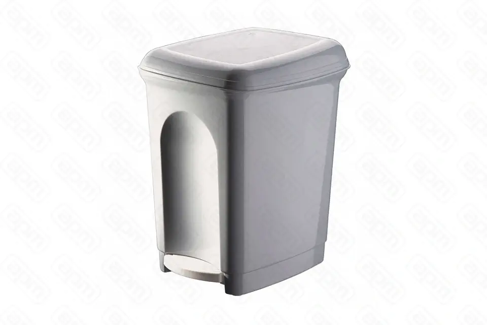 Контейнер для мусора 431202630 светло-серый 7л с педалью