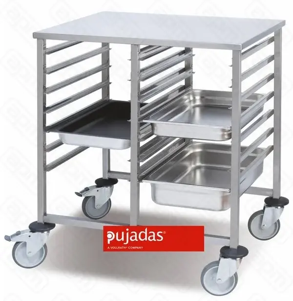 MPujadas SA Тележка 80780 двойная низкая для GN 11 810х635х900 мм