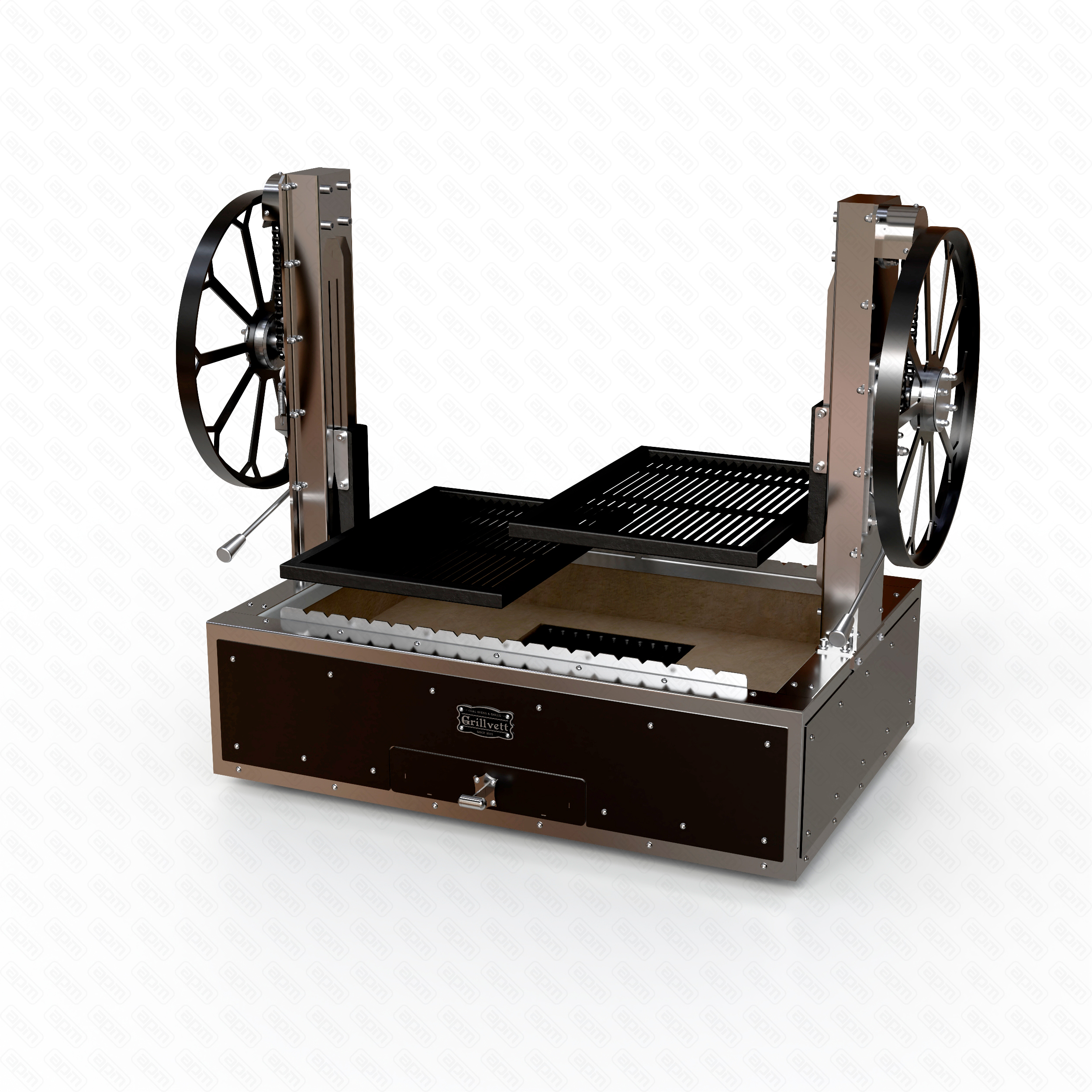 ГРИЛЬ УГОЛЬНЫЙ GRILLVETT CORVETTE M2 ЧЕРНЫЙ