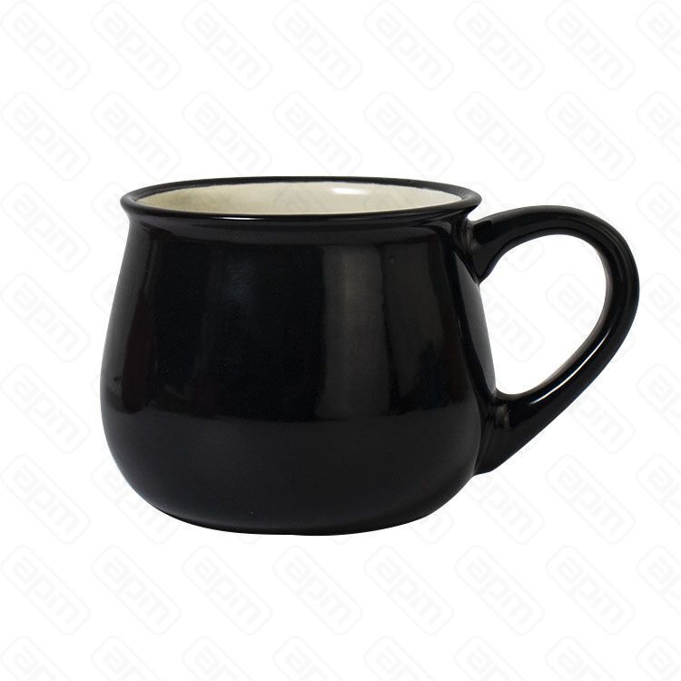 Кружка фарфоровая350 млчерная  PL