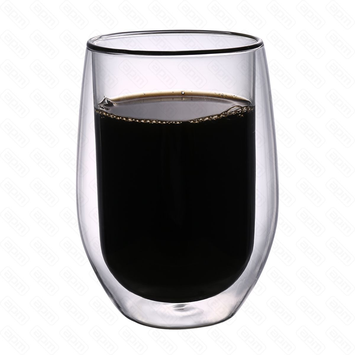 Набор кружек 2шт330 мл термостойкое стекло двойные стенки PL