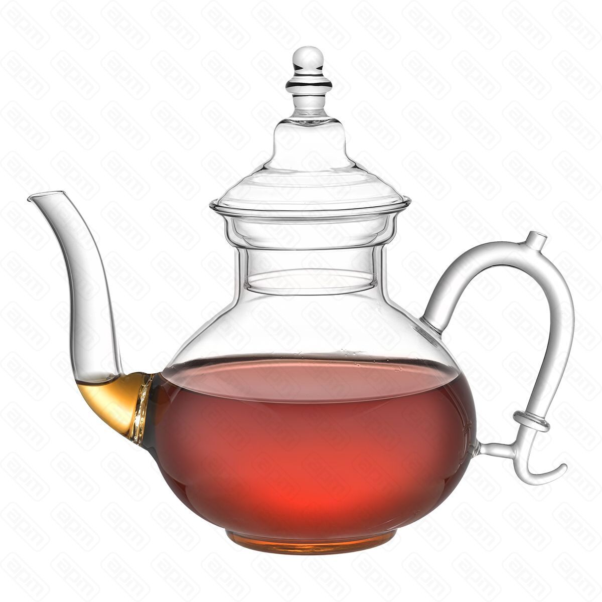 Чайник 1100 мл термостойкое стекло PL