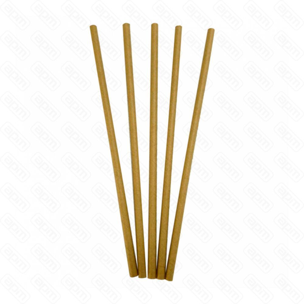 Трубочки бумажные коктейльные 0620 см крафт1упаковка 250 шт Garcia de PouИспания