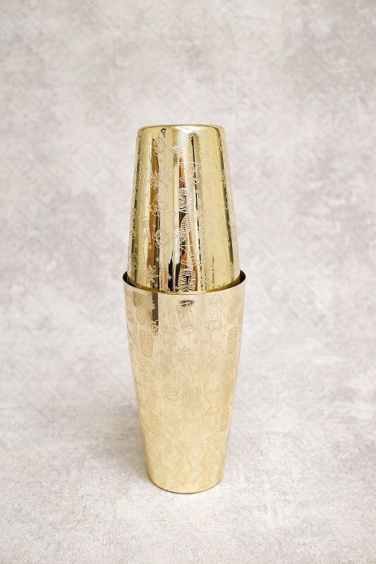 Бостонский шейкер 750 мл Графити-3 нержавеющая сталь PL- Barbossa