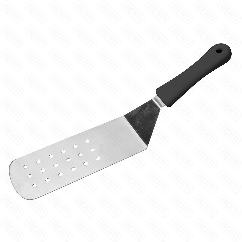 Лопатка перфорированная 20 см черная пластиковая ручка PL Proff Cuisine