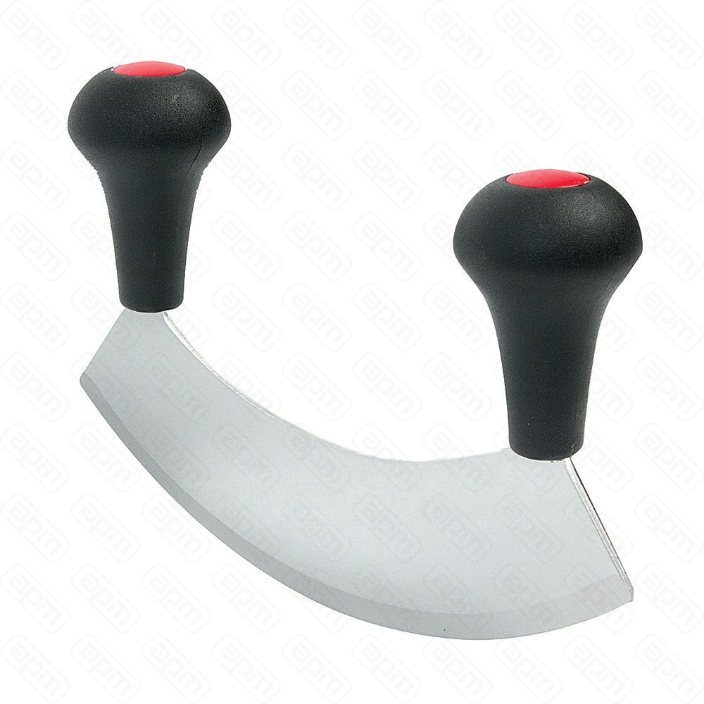 Нож для резки зелени одинарный полукруглый 15 см 2 ручки PL Proff Cuisine