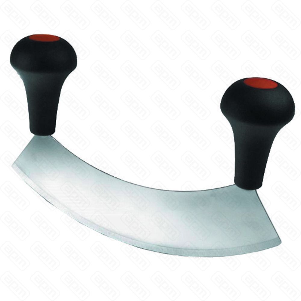 Нож для резки зелени 22 см одинарный полукруглый две ручки PL Proff Cuisine