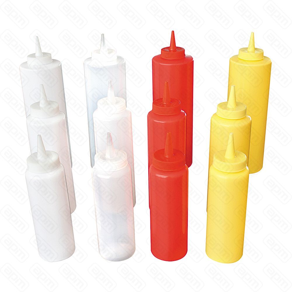 Емкость диспенсер для соусов 240 мл желтый цвет PL Proff Cuisine