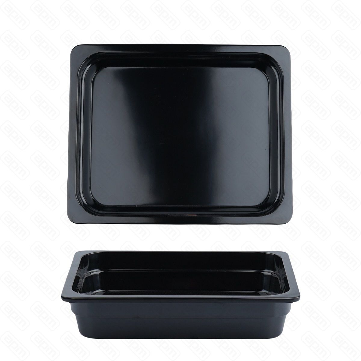 Гастроемкость меламиновая черная 12-h 65см   PL