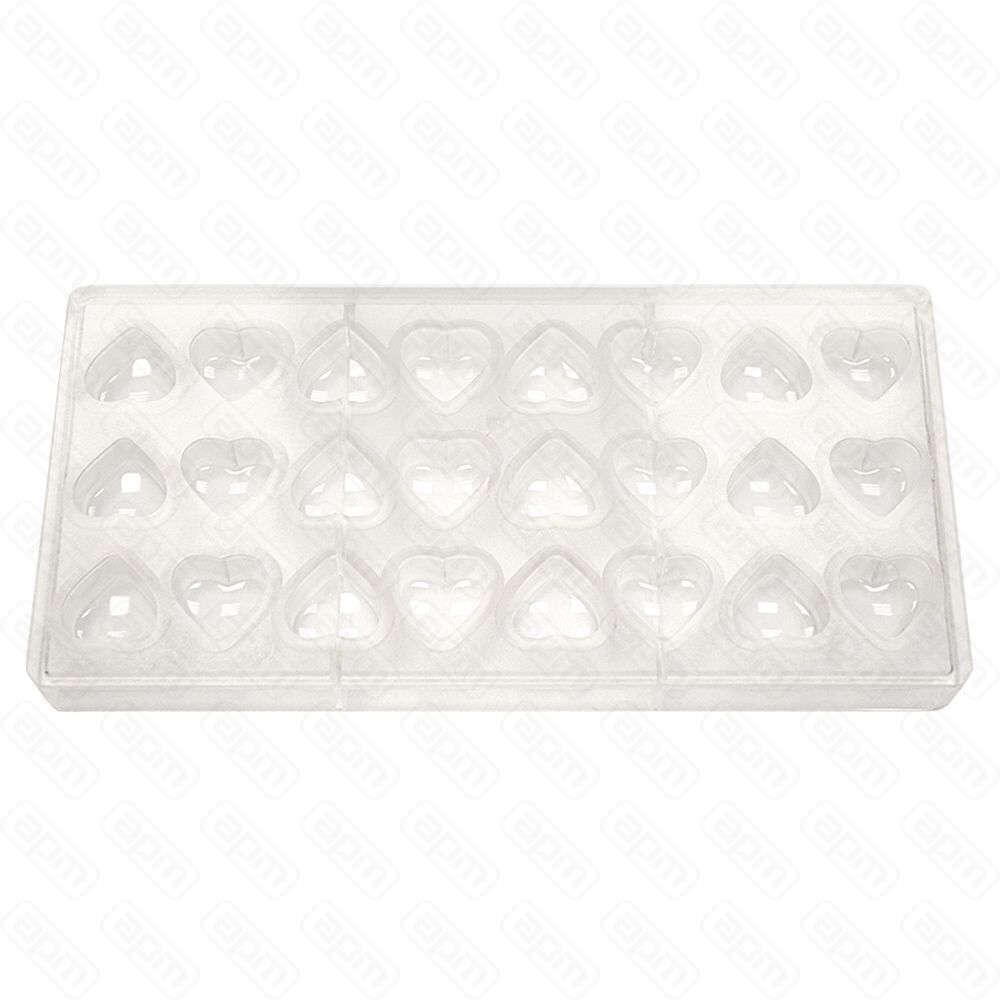 Форма для шоколада Сердце 24 ячейки 282615 мм поликарбонат PL Proff Cuisine