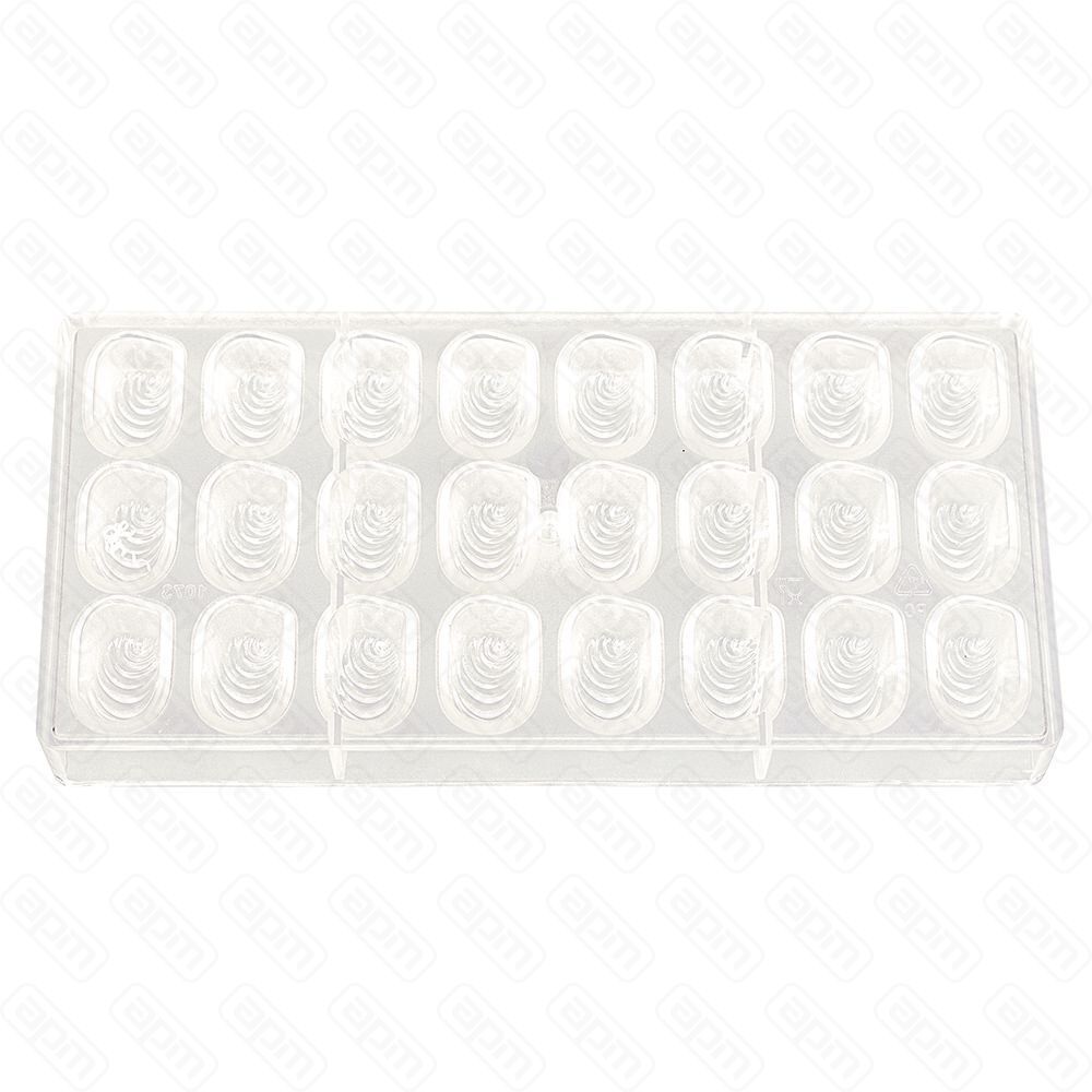 Пластиковая форма Овал с узором 24 ячейки 352116 мм PL Proff Cuisine