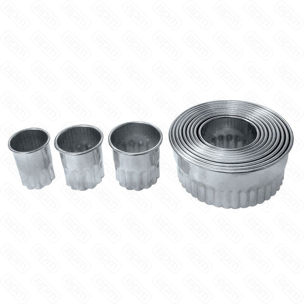 Набор кондитерских форм Круг рифленый d 2634404755627076828895103 мм высота 5 см 12 ш