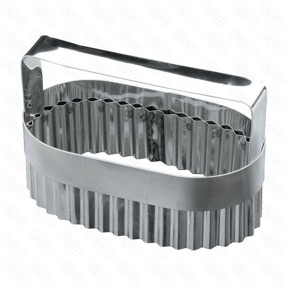 Высечка гофрированная для слоеного языка с ручкой 713 см h 55 см нержавейка Россия