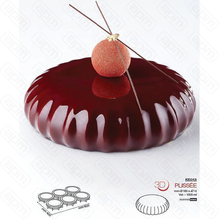 Форма кондитерская Pavoni PLISSEE силикон d 18 см h 47 см Италия