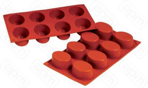 Форма силиконовая PL Proff Cuisine Овал 8 ячеек 7555 мм h 35 мм 30175 см