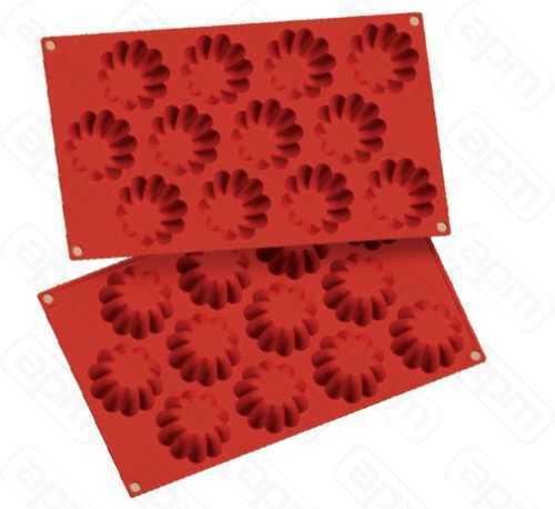 Форма силиконовая PL Proff Cuisine Бриош 12 ячеек d 57 мм h 22 мм 30175 см