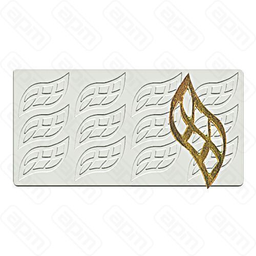 Силиконовая форма Лист 12 ячеек 5040 мм PL Proff Cuisine