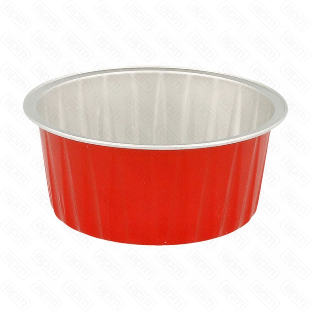 Форма алюминиевая для выпекания 125 мл красная 100 шт