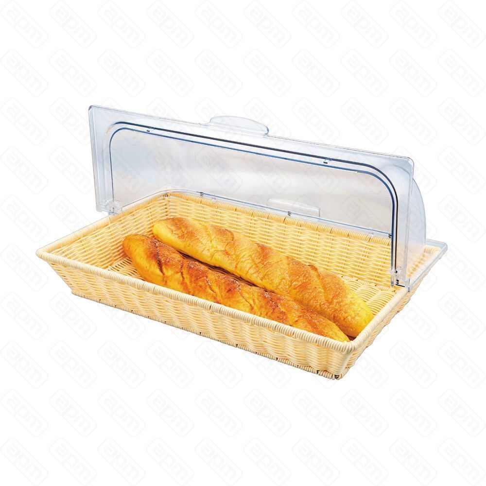 Подставка плетеная для выпечки 53339 см с пластиковой крышкой PL Proff Cuisine