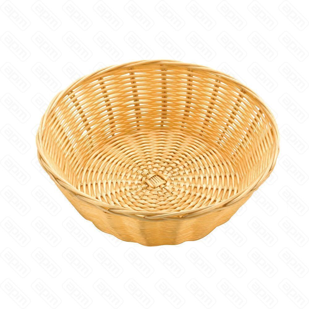 Хлебница плетеная d 20 см h 7 см бежевая ротанг PL Proff Cuisine