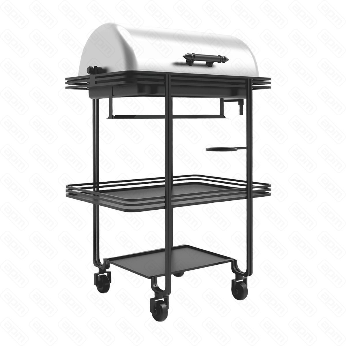 Станция с мармитомна колесикахнержавеющая сталь 696010 см  PL--Hotelware