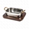 Сковородка Hammered на деревянной подставке 14595 см нержавейка PL Proff Cuisine
