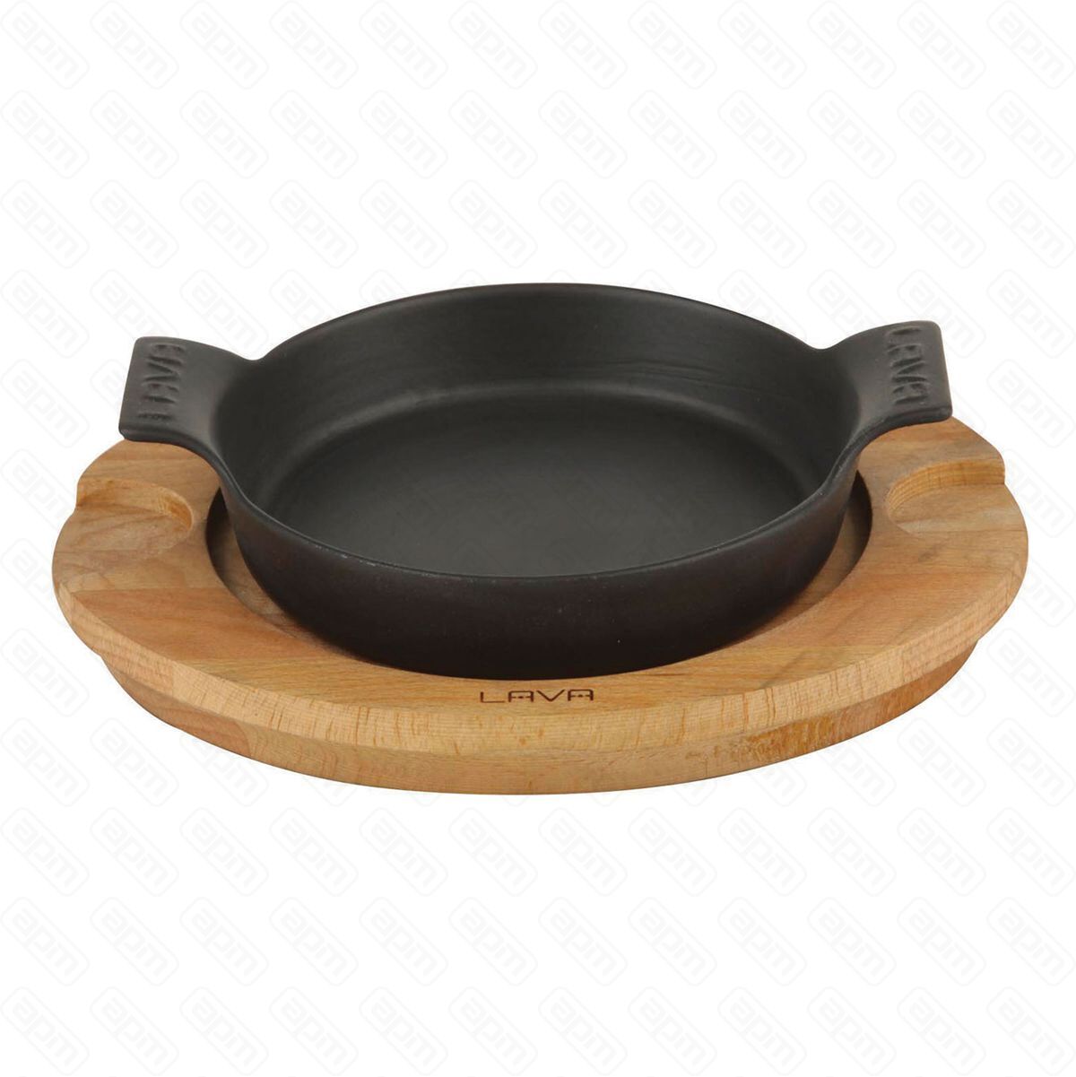 Сковорода круглая с ручками чугун на дподставке d18см  LAVA