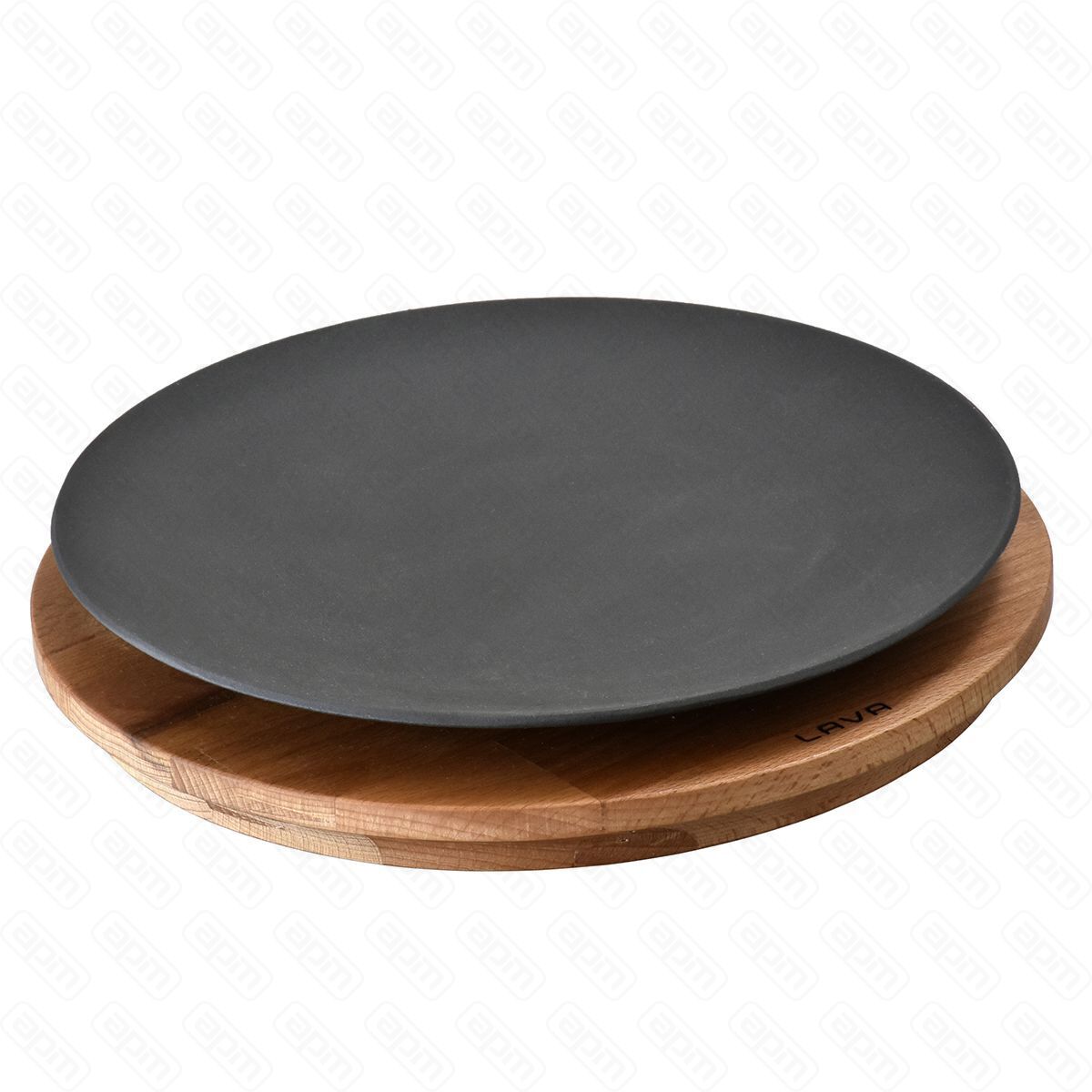 Тарелка круглая чугун 26см на дподставке LAVA