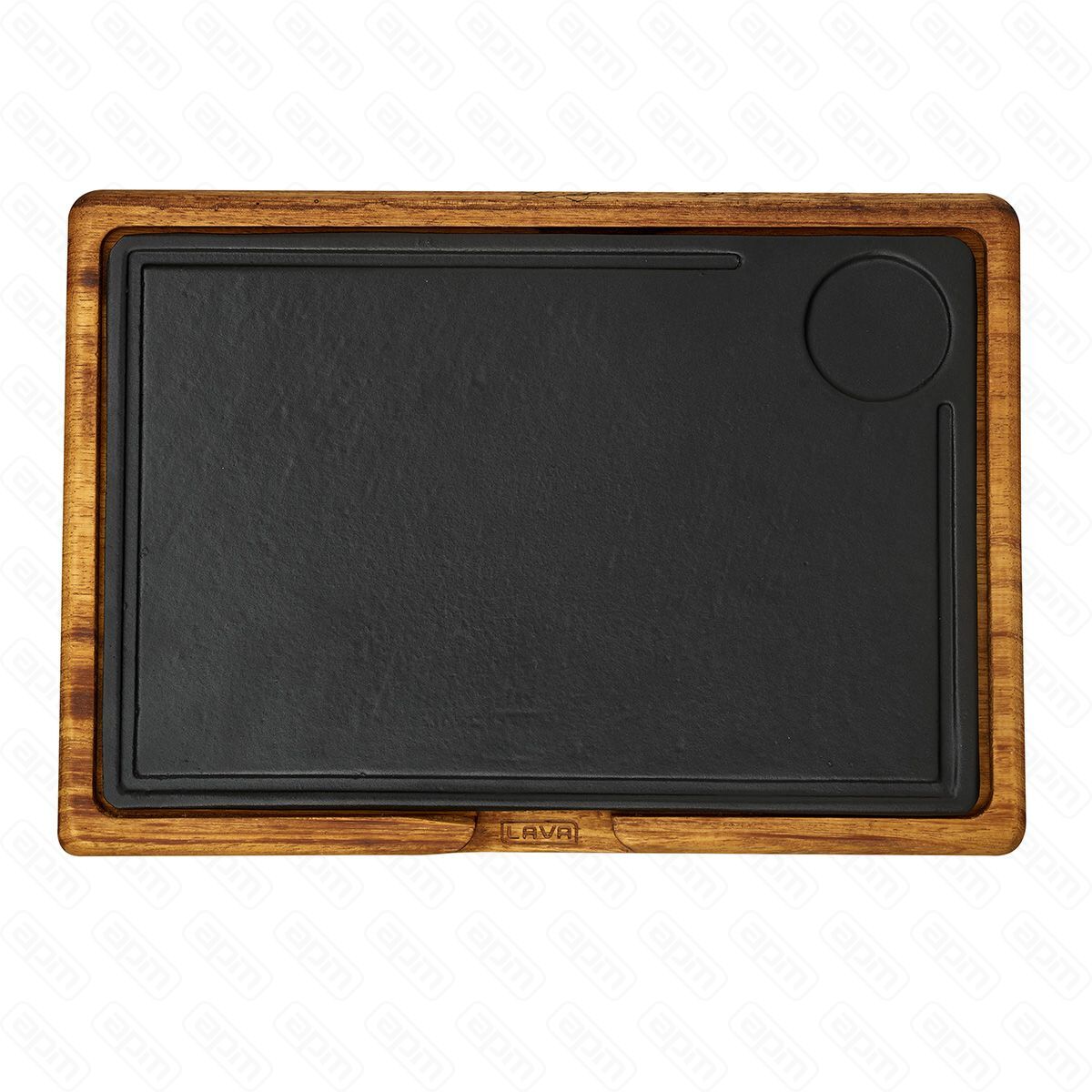 Блюдо прямоугольное 21533смчугун на дподставке LAVA