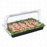 Поднос для выкладки с емкостью для хладогена нержавейка пластиковая крышка PL Proff Cuisine