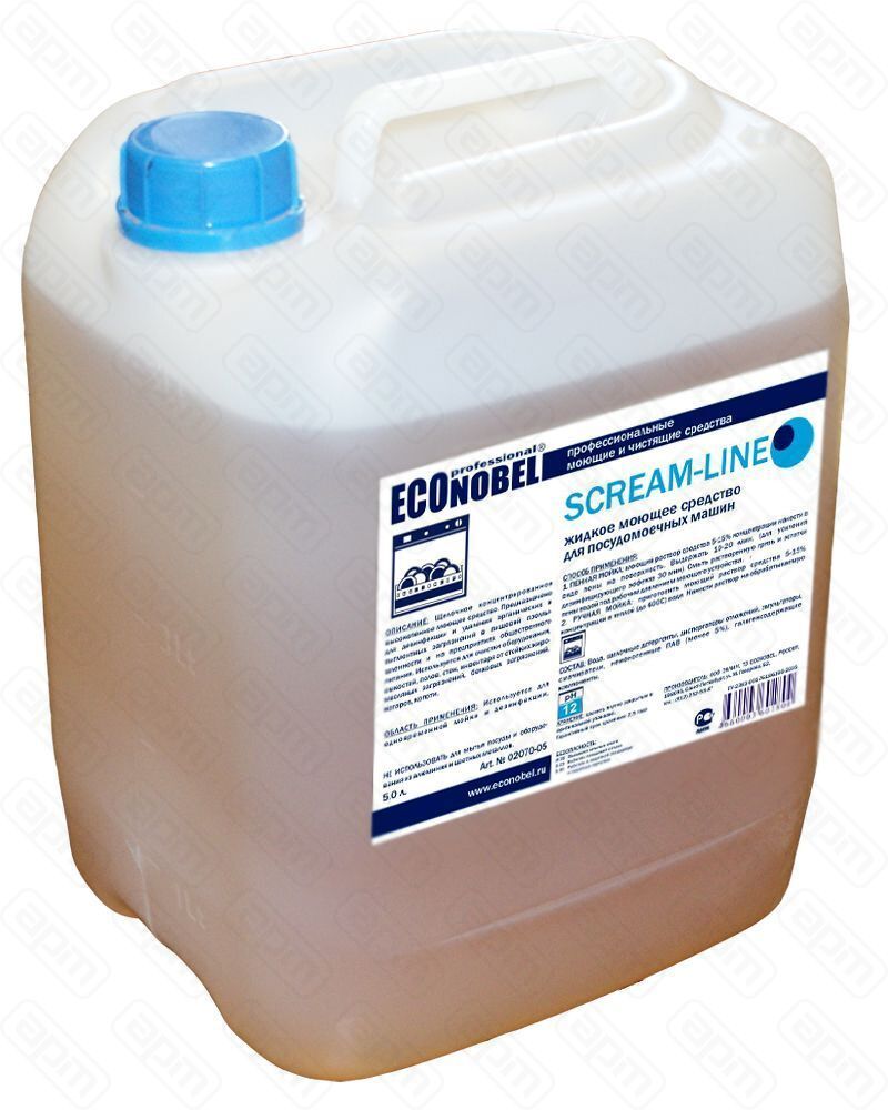 Scream Line Econobel жидкое моющее средство для посудомоечных машин 5 л