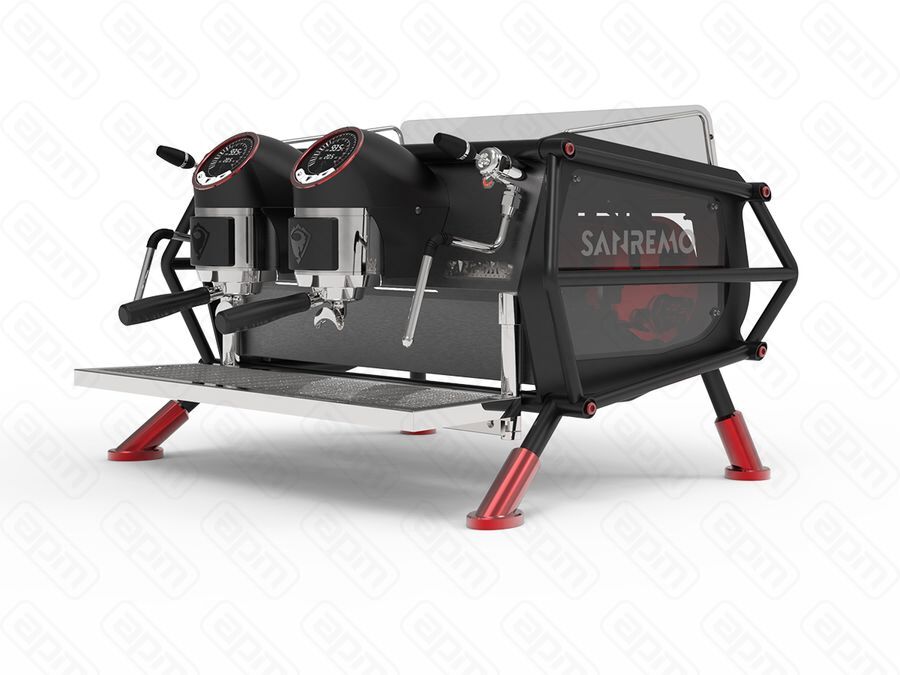 Кофемашина Sanremo Caf Racer Naked 2 гр черно-красная